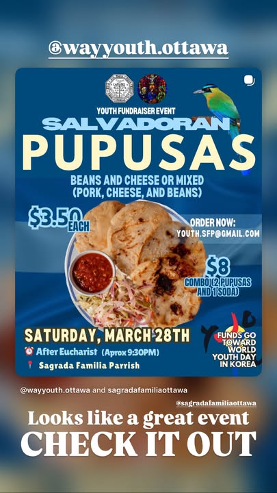 Venta de pupusas Salvadorenas